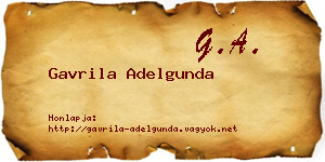 Gavrila Adelgunda névjegykártya